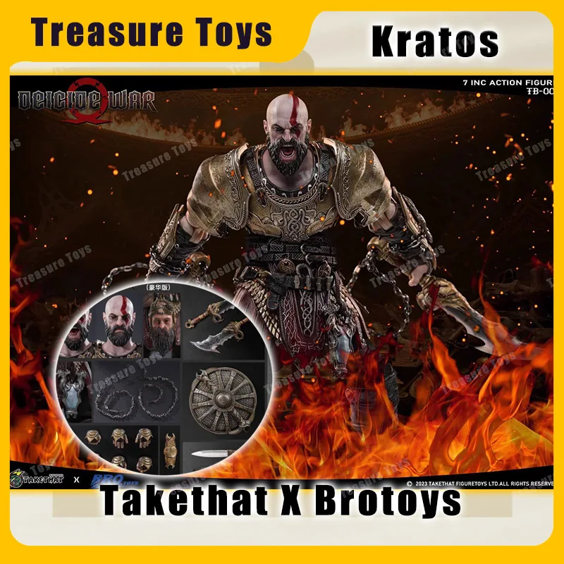 Takethat Studio Brotoys God Of War Kratos Deluxe Edition Anime Action Figure Deicide War Figurine Model Custom Toys Gifts