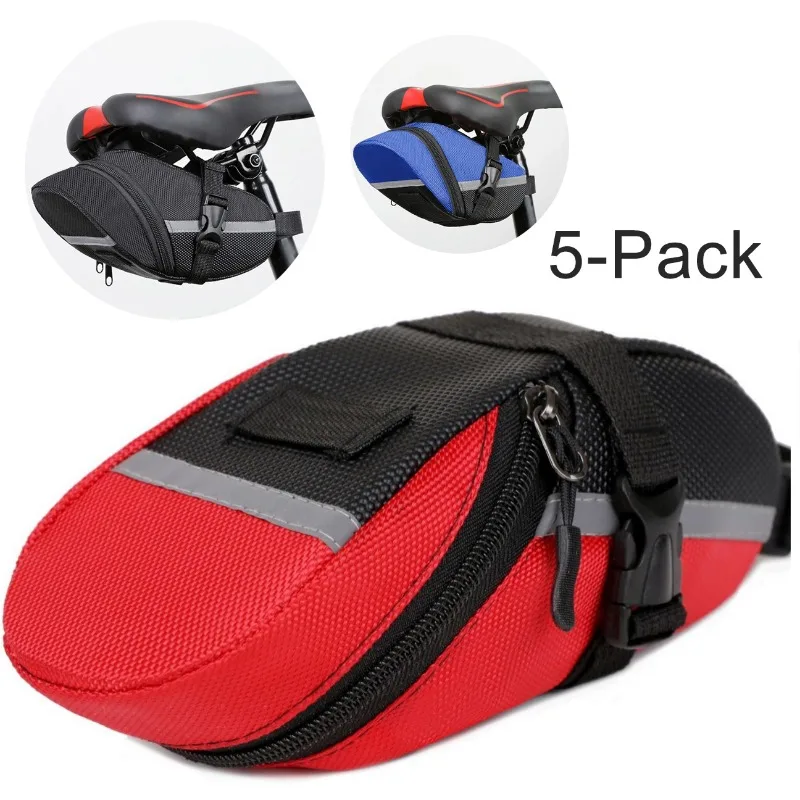 

Сумка для велосипедного сиденья, 5 шт., сумка для велосипедного седла под сиденьем, велосипедные аксессуары, 3-дюймовая сумка для хранения, клиновидная сумка для горного шоссейного велосипеда