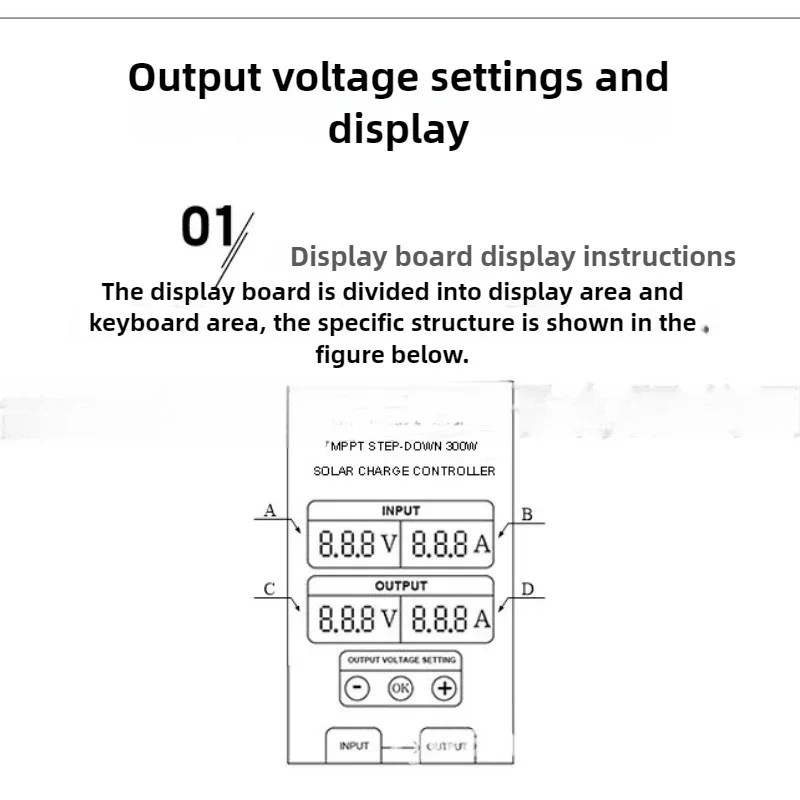 eccellente-regolatore-di-carica-solare-mppt-10-30v-con-display-tensione-regolabile-per-batterie-al-litio-ferro-fosfato-fotovoltaiche