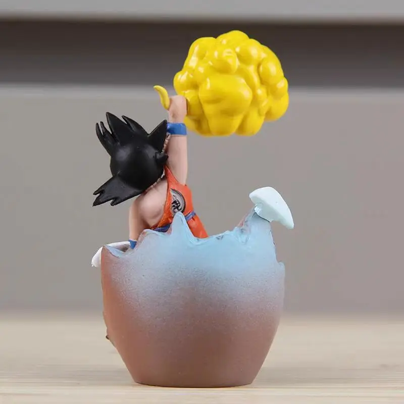 Figurki Anime Dragon Ball Z Cloud Goku dla dzieci Krillin Shark Egg Buu Gotenks Trunks Figurki Akcji Babidi w wersji Q, modele z PVC