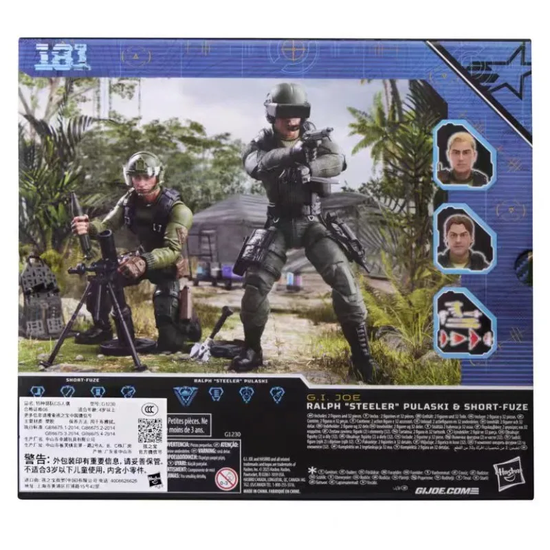 Hasbro G.I. Original Figuras de acción de Joe Classified Series 181: Ralph 'Steeler' Pulaski y Short-Fuze