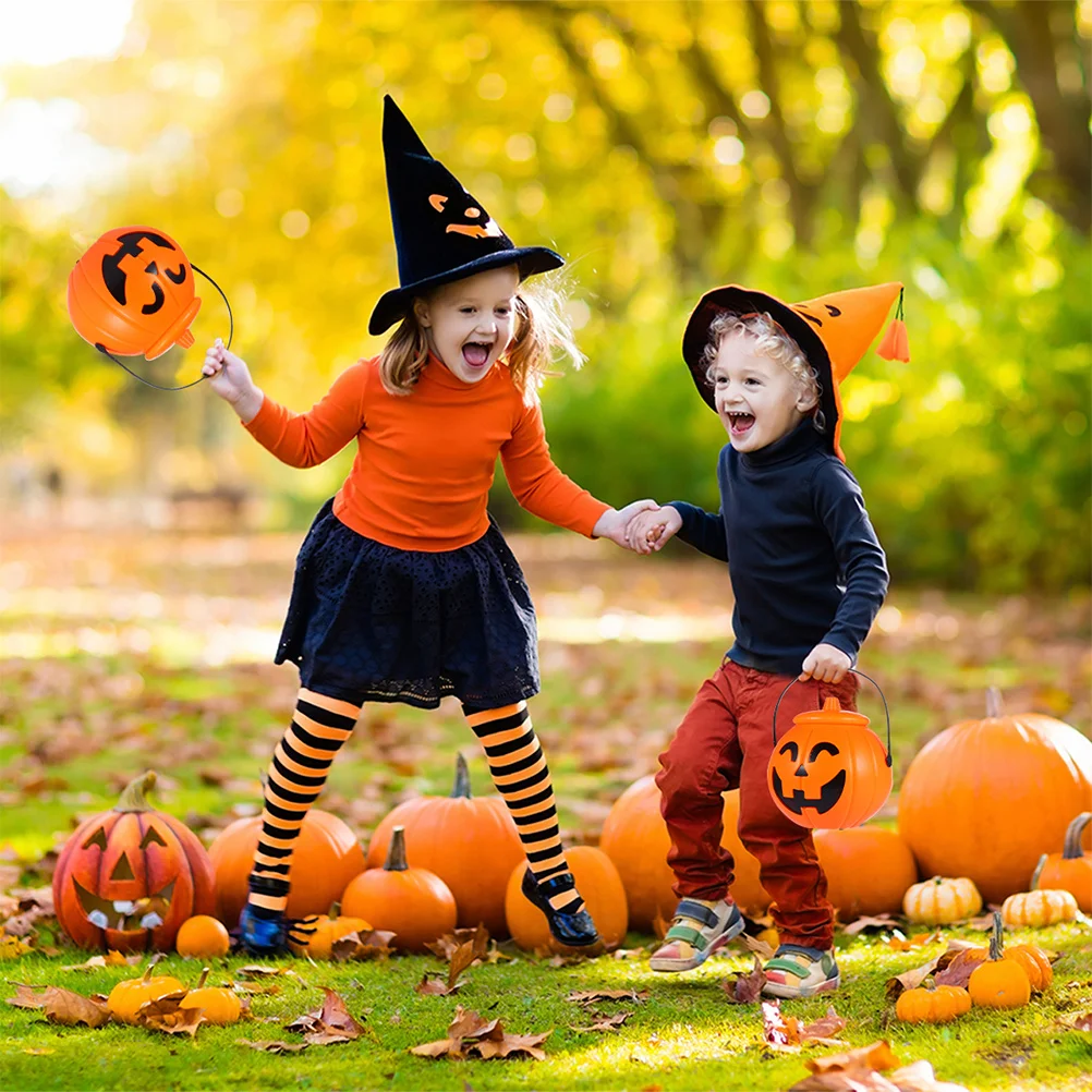 

1pc Halloween Pumpkin Lantern Electronic Flameless Light Decoration Party Haunted Safe Simulated Glowing Orange