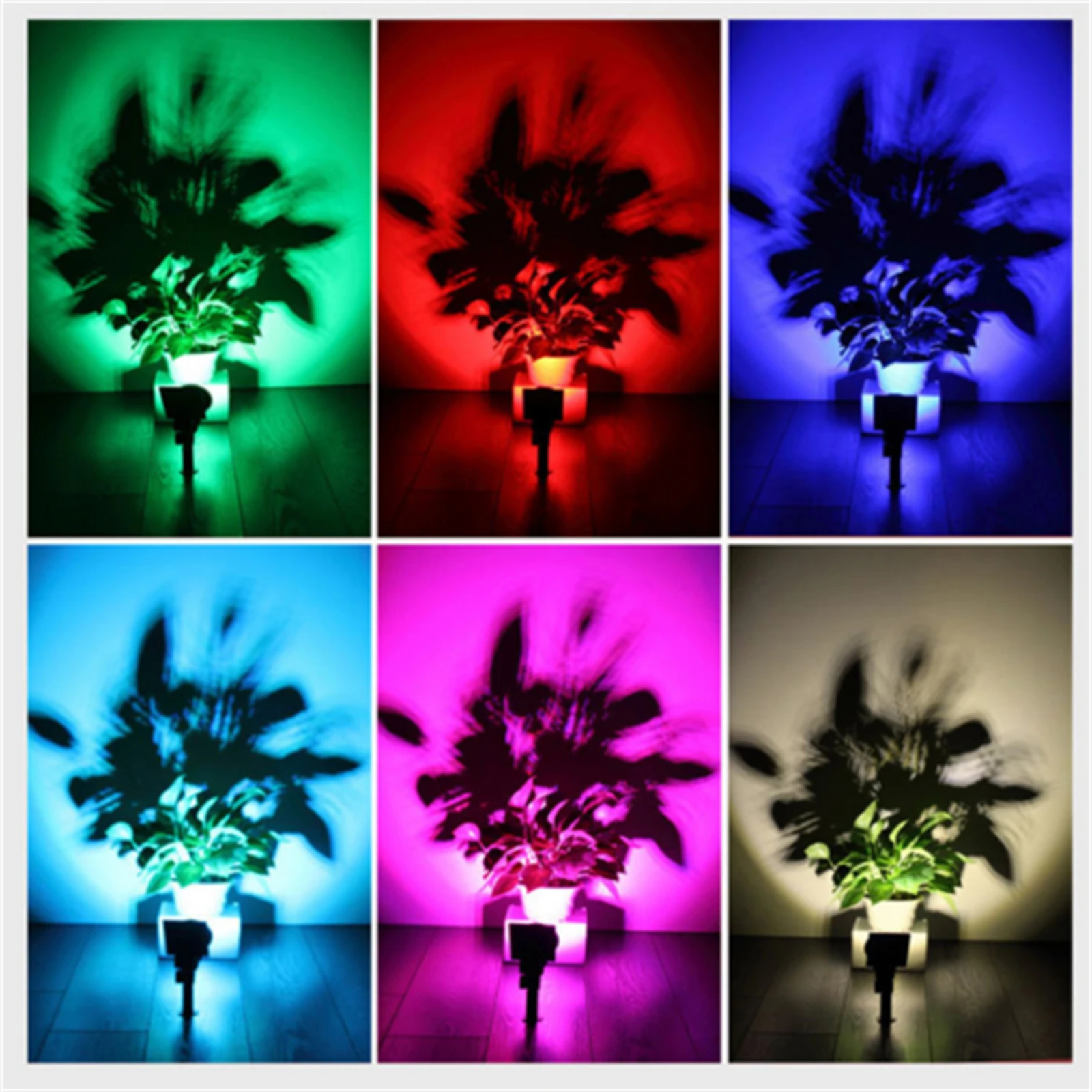 7led Solar Spot Lights Outdoor Colorful RGB Changing Garden Lawn Landscape Lamp Ground Stake Solar Light for Home Garden