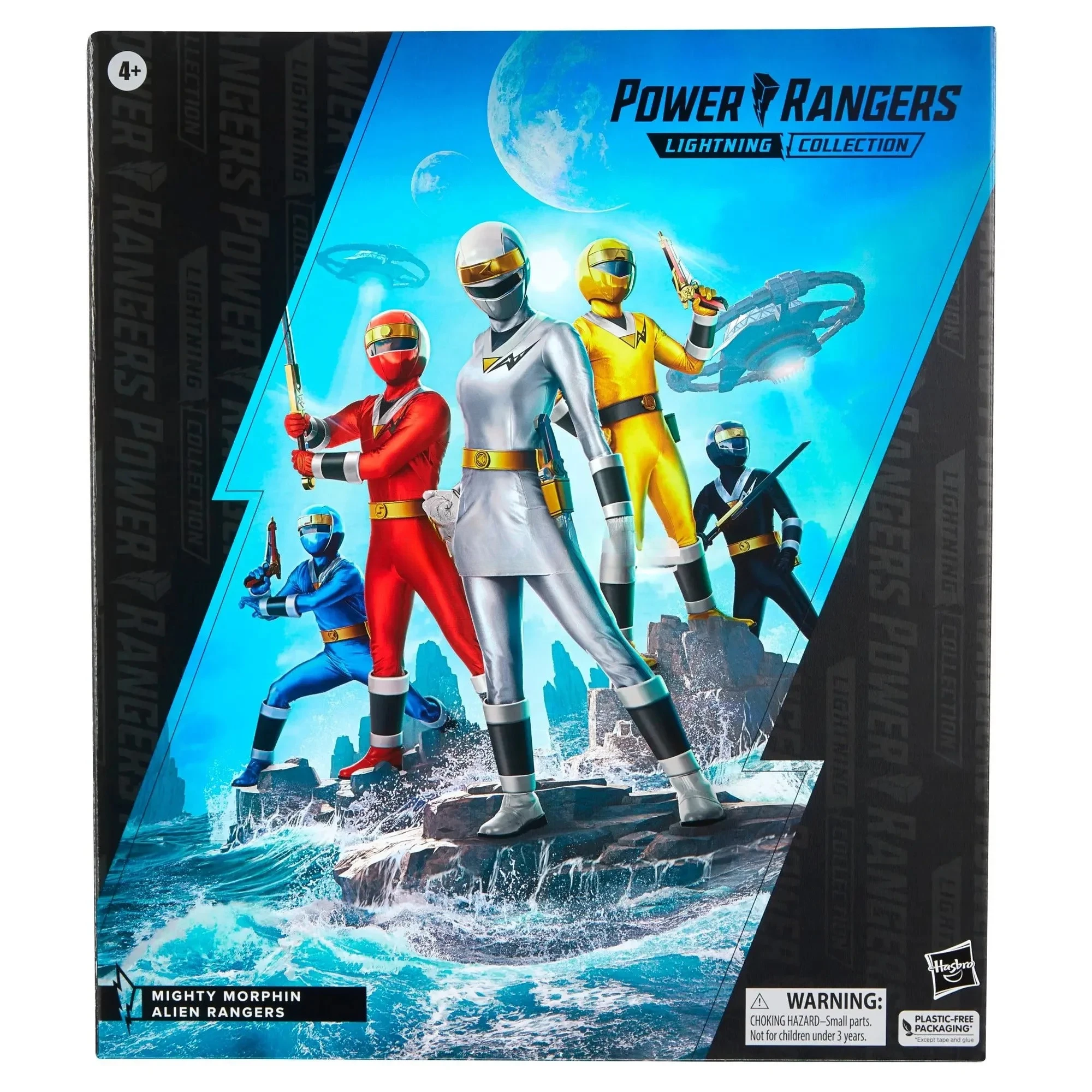 Hasbro Power Rangers Lightning Collection 5-Pack Alien Rangers 6 นิ้วAction Figure 15 อุปกรณ์เสริม 5 Blast Effectsของขวัญf5937