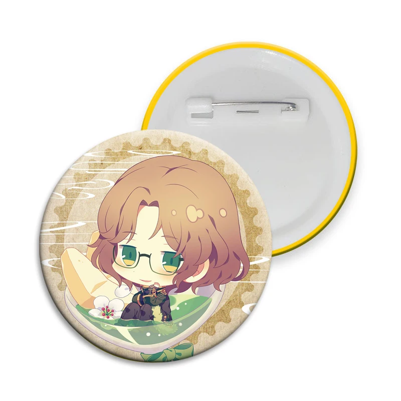 Anime Bungo To Alchemist Characters Badges Tinplate Button Pins Round Brooches for Clothes Bag Decor Jewelry Accessories Gifts