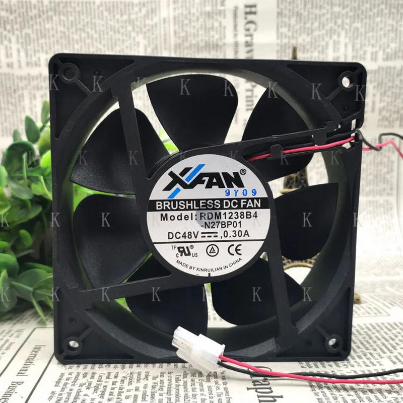 FOR  High Performance Cooling Fan  RDH1238B4 48V 0.30A 120*120*38mm