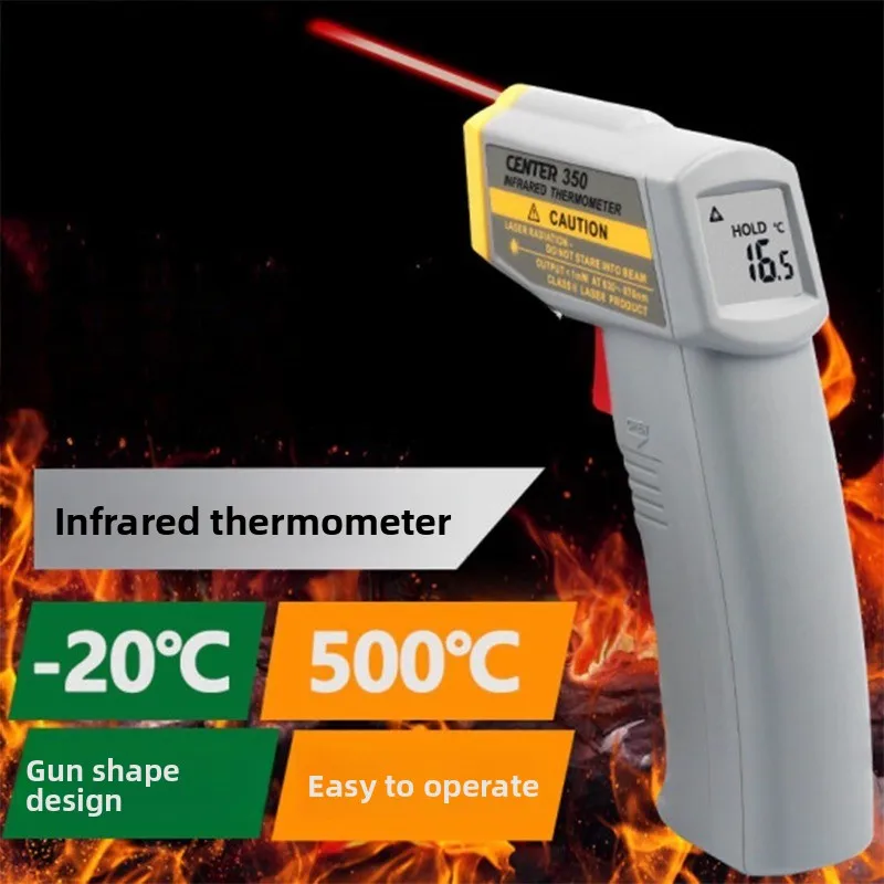 

CENTER350 Инфракрасный термометр Высокоточный точечный температурный пистолет Инфракрасное измерение температуры
