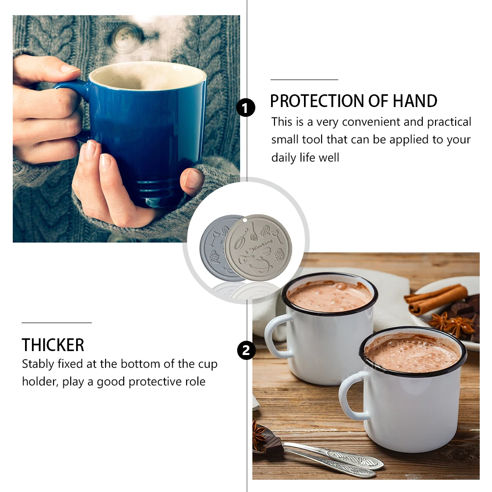 

4Pcs Silicone Alphabet Cup Mats Heat Insulated Hot Pads for Table Decor Kitchen Silicone Hot Pads Heat Resistant Mats