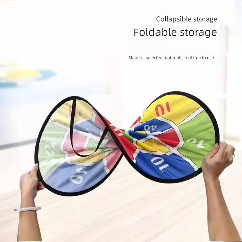 어린이용 접이식 스티키볼 다트 디스크 스틸 링 다트 던지기 스티키볼 디스크 부모 자녀 게임 장난감