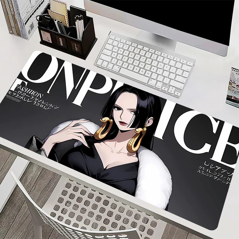 

Mousepad Laptop Mouse Pad Office PC Accessories Keyboard Pad Rubber Cup Mat Soft Mouse Mat One Piece Boa·Hancock Large Desk Mat