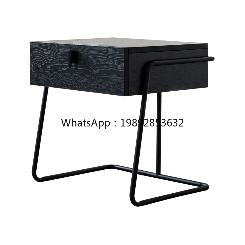 ตู้ข้างเตียงเหล็กสไตล์มินิมอลอิตาลี LYY ตู้เก็บของข้างเตียงแบบโมเดิร์นเรียบง่ายสำหรับห้องนอน