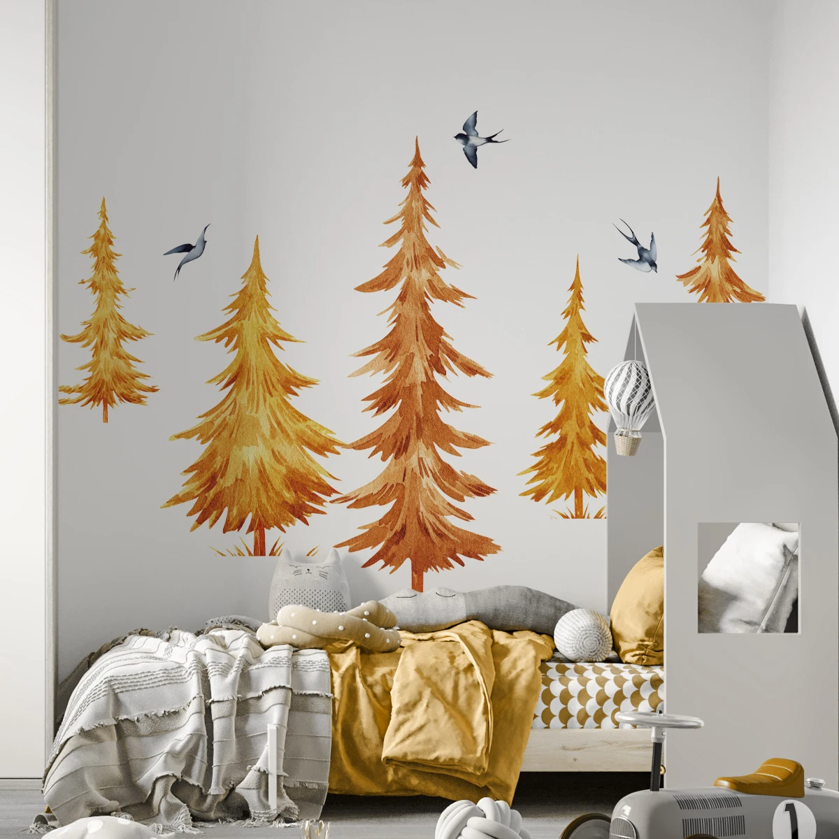 

1PCS Thanksgiving Tower Trellis Environmental Tree Visual Home Decor Wall Stickers, Landscape Tree Trunk Tree Self-Adhesive Stic