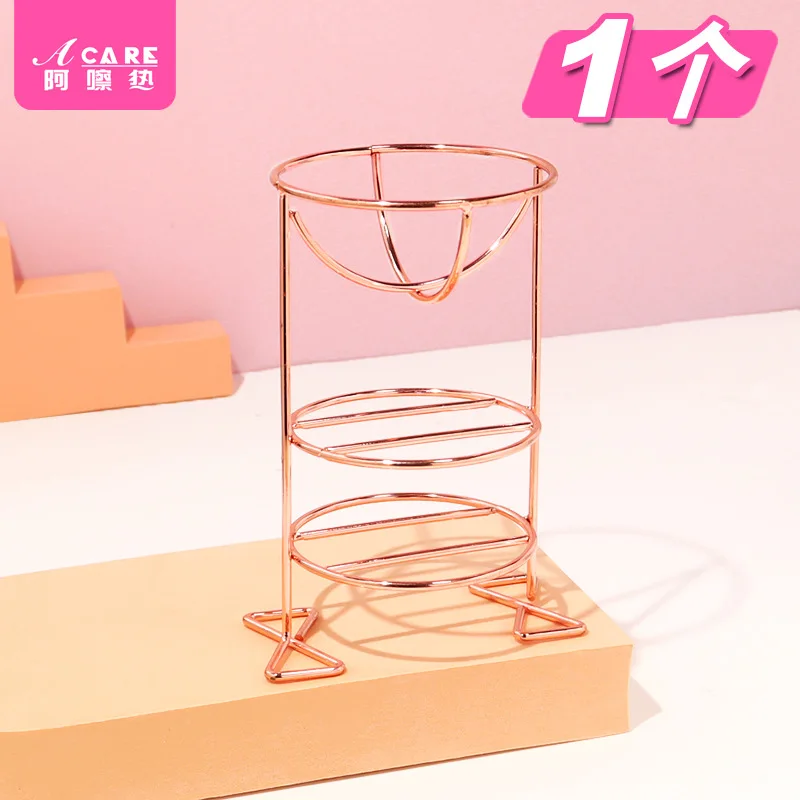 DX01/Storage Rack/Cosmetic egg/C1PQ0-Easy to Use Metal Frame Storage Rack Multi-Layer Three-Layer Powder Puff