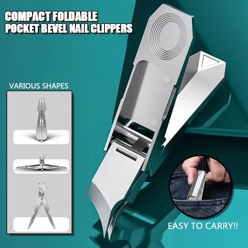

Инновационные угловые складные кусачки для ногтей, складные кусачки для ногтей, ножницы для ногтей из нержавеющей стали, портативные дорожные инструменты для дизайна ногтей
