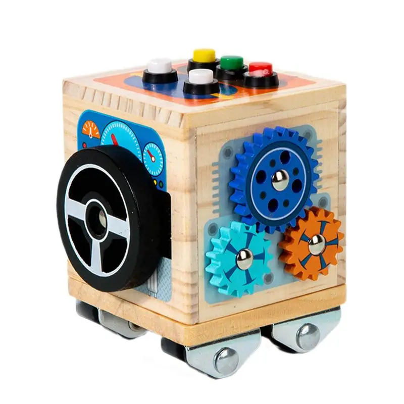 

Learning Activity Cube Bus Design Learning Car Activities Cube Toddler Airplane Car Toys Educational Fidget Play Wooden Motor