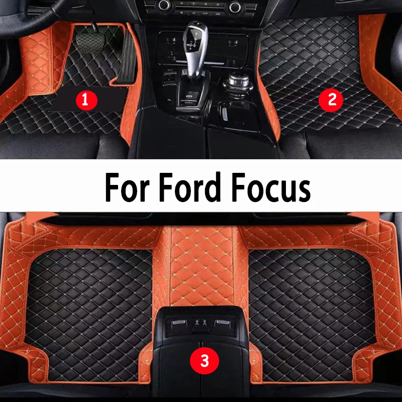 

Car Floor Mats For Ford Focus MK3 MK3.5 III 2012~2019 2015 2016 2017 Rugs Panel Footpads Carpet Cover Pad Foot Pads Accessories