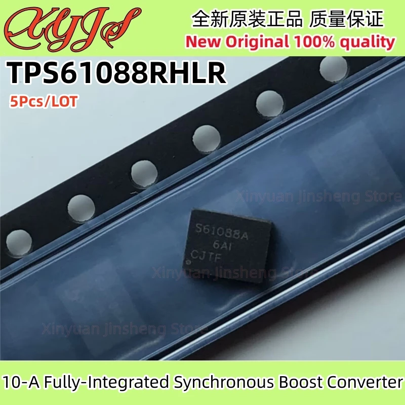 5Pcs/LOT 10-A Fully-Integrated Synchronous Boost Converter TPS61088RHLR S61088A VQFN-20 TPS61088 Original New 100% Quality