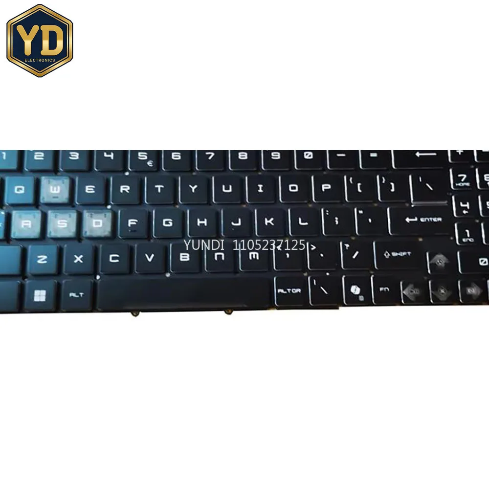 YD Black Laptop Backlit Keyboard For MSI Sword 16 HX B13V B13VGKG 13VFKG B13VEKG B14V B14VGKG B14VFKG B14VEKG English US No Fram