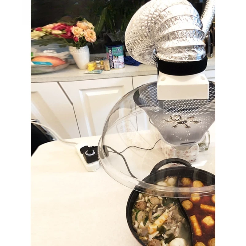 Household hot pot barbecue exhaust device Korean barbecue folding arm barbecue exhaust equipment 4