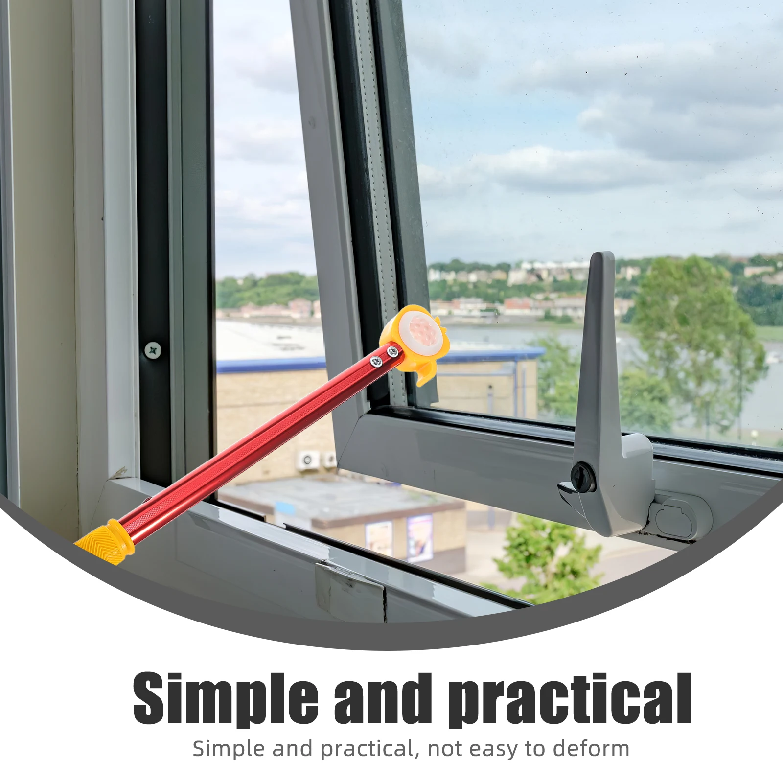 

Window Opener Awning Tool Handle Blind Curtain Tools Plastic Rod for Opening Pole