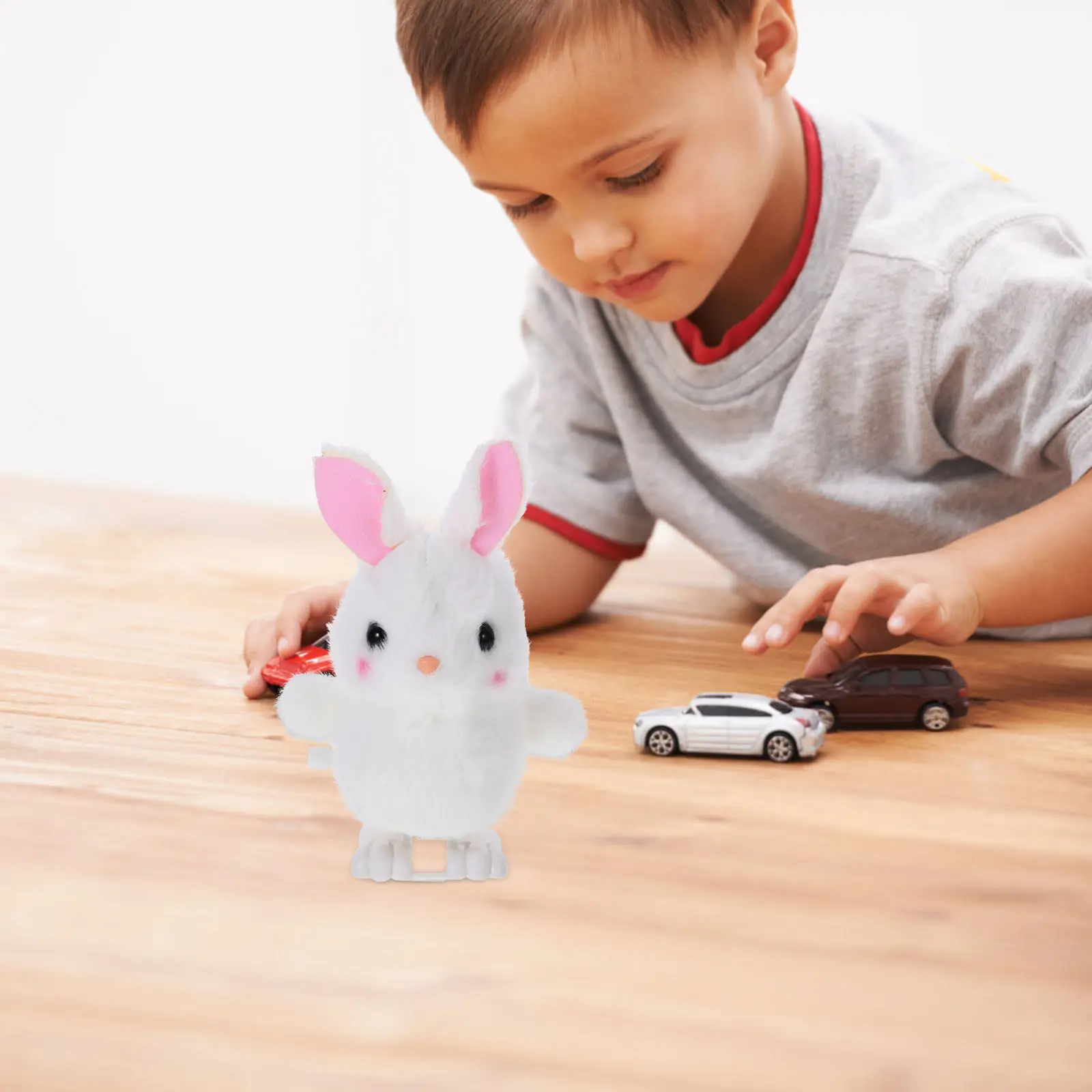 

Wind Up Walking Bunny Animal Clockwork Plaything for Children Creative Cartoon Design Anxiety Relief Fun Educational Desktop