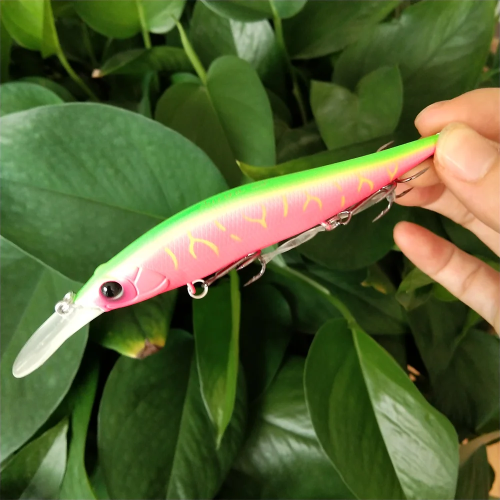 4pcs 98mm 10g SP Weight System Long Casting Suspend Minnow Fishing Lure 2.2m AURORA 98SP Hard Bait For Bass Pike