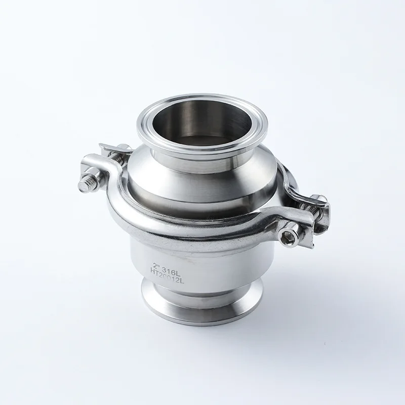 304/316L Sanitary Class Non Negative Pressure Quick Open Clamp Check Valve Quick Install Check Valve