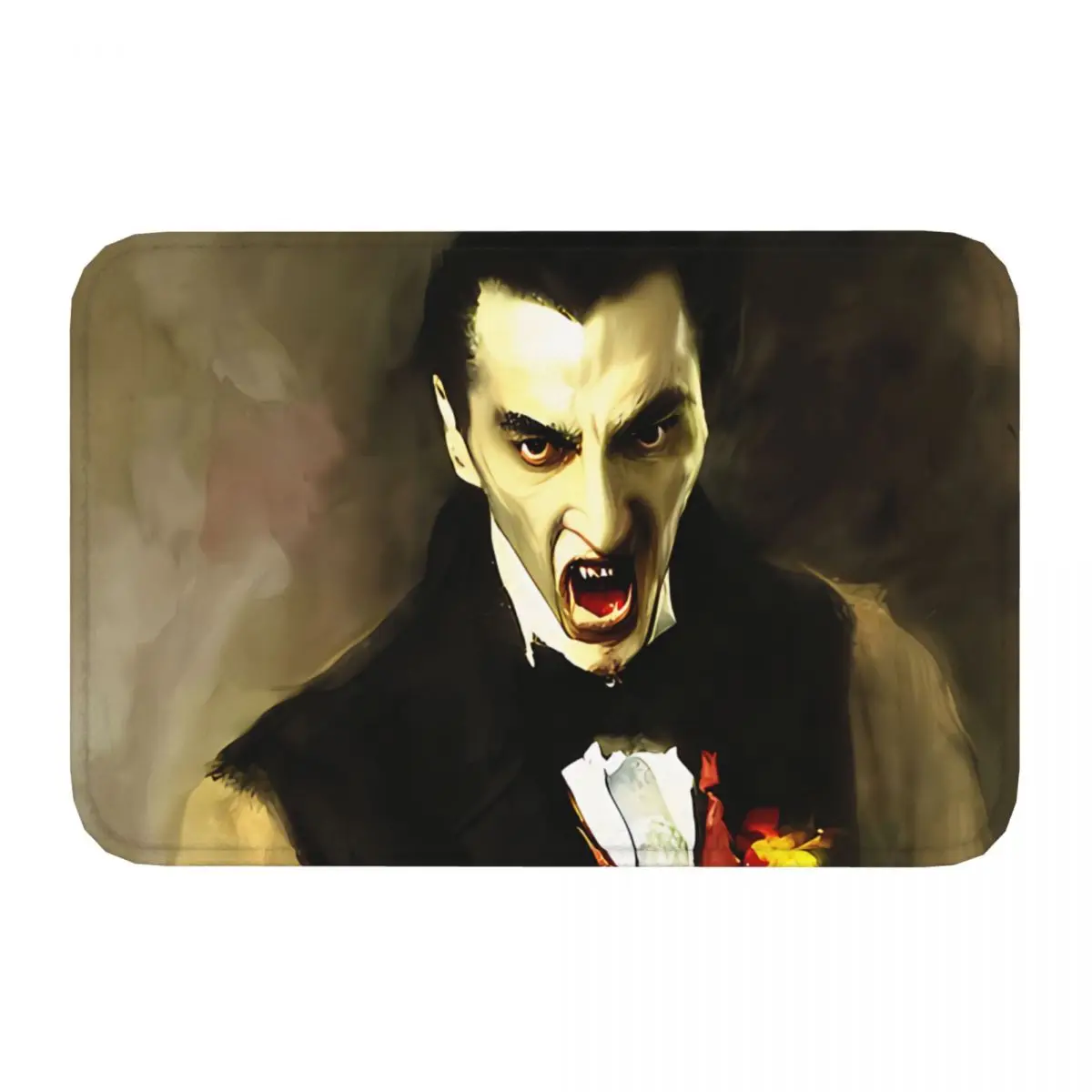 Dracula Vampire Movies Bath Mat Portrait Doormat Living Room Carpet Balcony Rug Home Decor