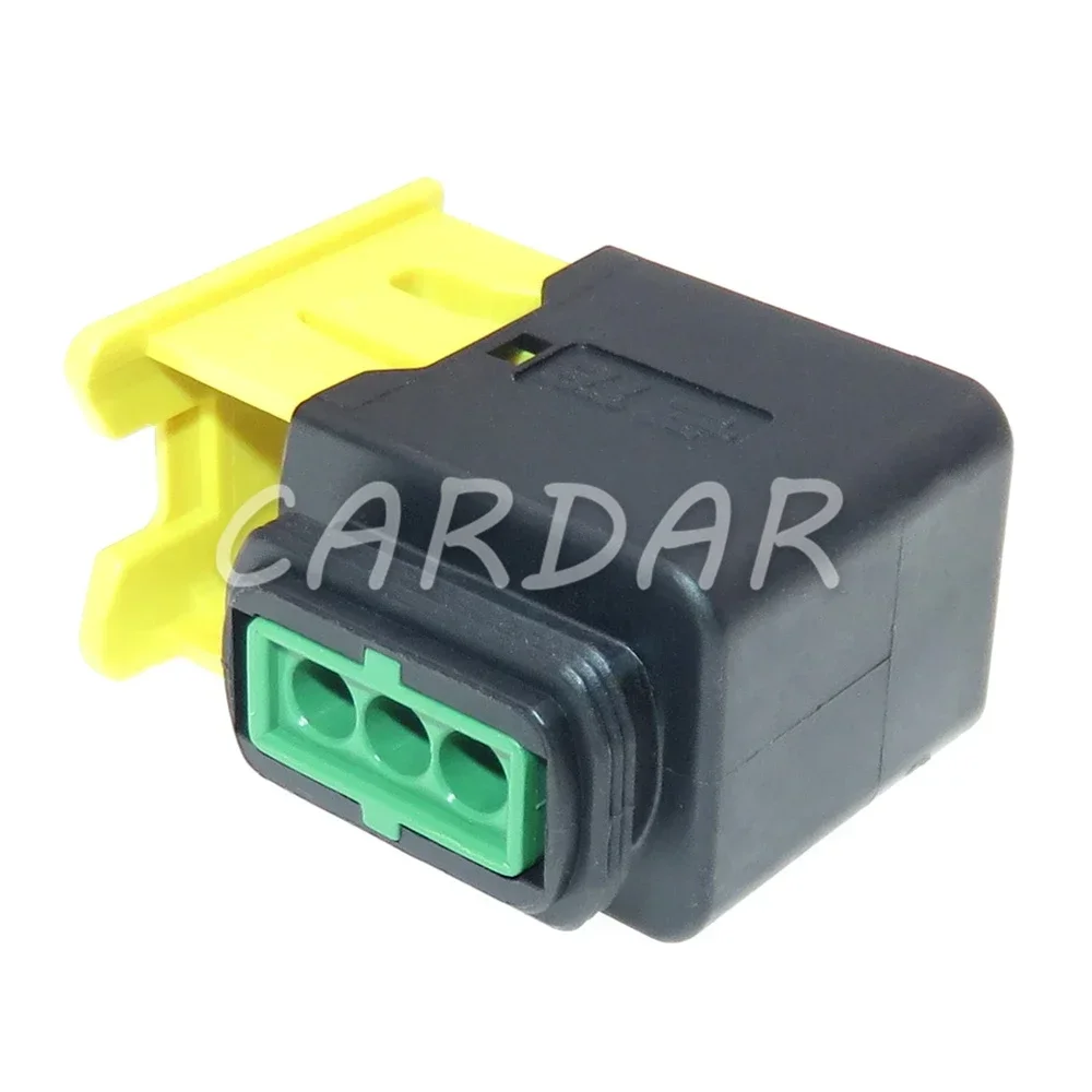 1 Set 3 Pin 1.5 Series High Temperature Resistance New Energy Green Wiring Socket For Automobile AC Assembly 3-1418448-1