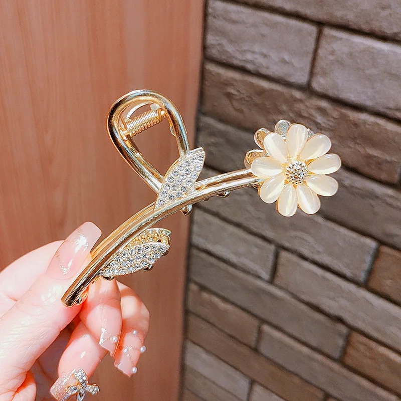 New Fashion Metal Flowers Barrettes Hairpins for Women Girl Clamp Hair Accessorie Headwear