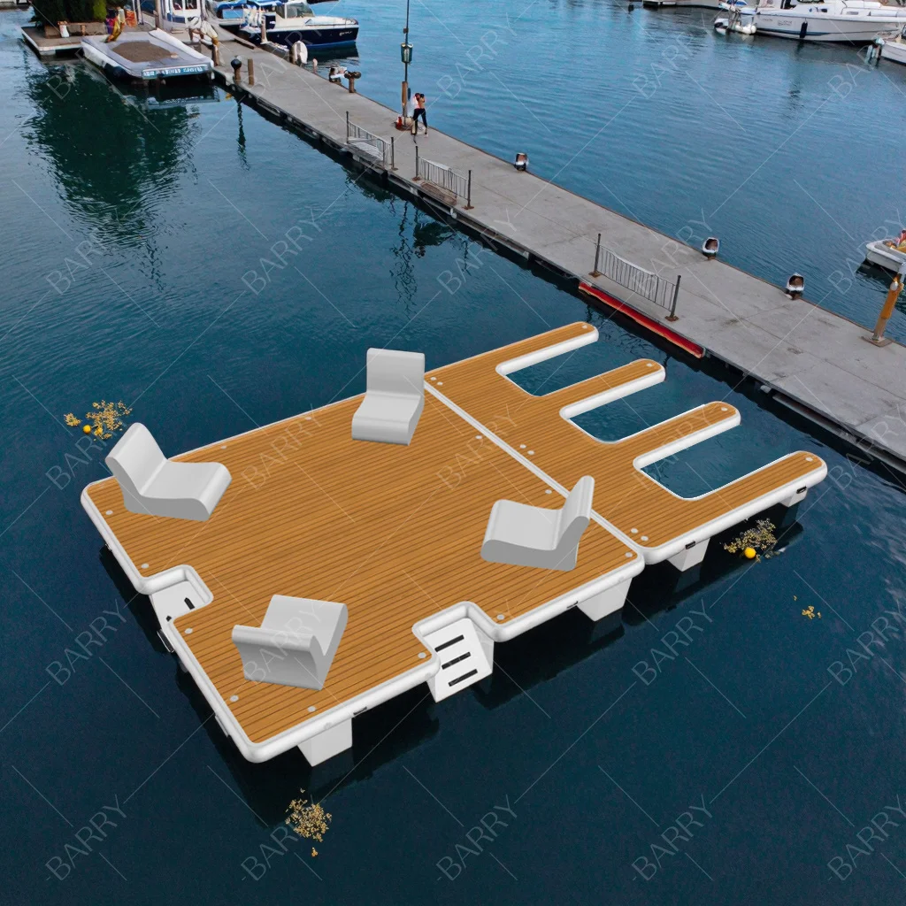 قاعدة قابلة للنفخ، منصة عائمة قابلة للنفخ، قاعدة عائمة لجزيرة اليخت قابلة للنفخ