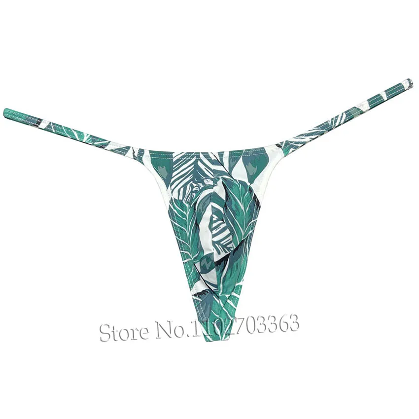 Cheeky Swim Thong Men's Underwear Micro Tangas G-string for Man Enhance Pouch Male Bikini Lingerie Low Rise Beach Briefs Slip
