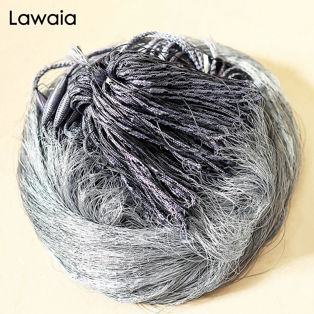 Lawaia 3-Layer Multifilament Gill Net Finland Fishnet Trap For Catch Fish 60mm 50mm 25mm Sticky Network Small Mesh