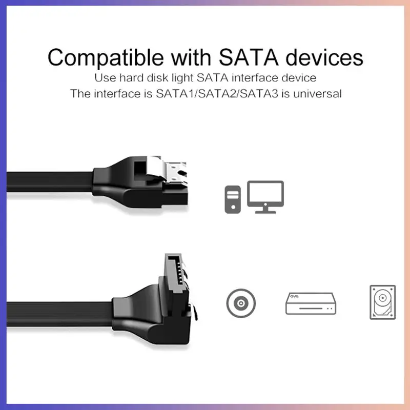 SATA 3.0 III 6Gb/s 40cm Hard Disk Drive Sata Serial ATA Straight Cable SATA 3 Cable 26AWG For HDD SSD Cord Line 7 Pin Sata Cable