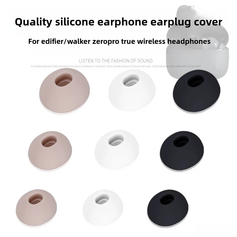

Replacement Silicone Ear Tips For Edifier Zero Pro TWS Earbuds Comfortable Ear Caps Anti Slip Design Noise Reduction Perfect Fit