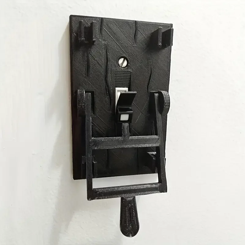 Flip Style Horror Movie Switch Cover - Durable Plastic Scary Decor for Wall Light Switch & Halloween Home