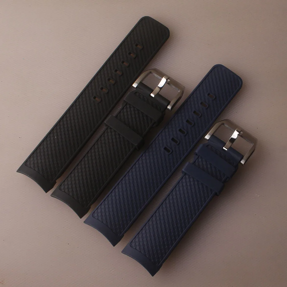 Cinturini per orologi in gomma per Iw 356802 / 376705   Orologio marino Aquatimer Cinturini speciali impermeabili a sgancio rapido22mm Alta qualità