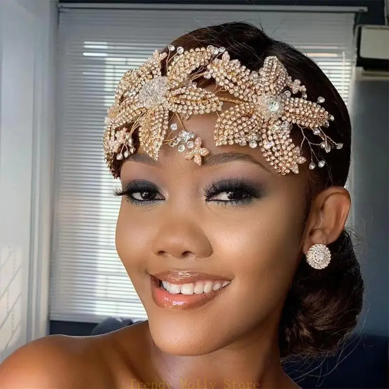 Coroa noiva N5KB para shinestone Hair Jewelry Hair Acessórios cabelo