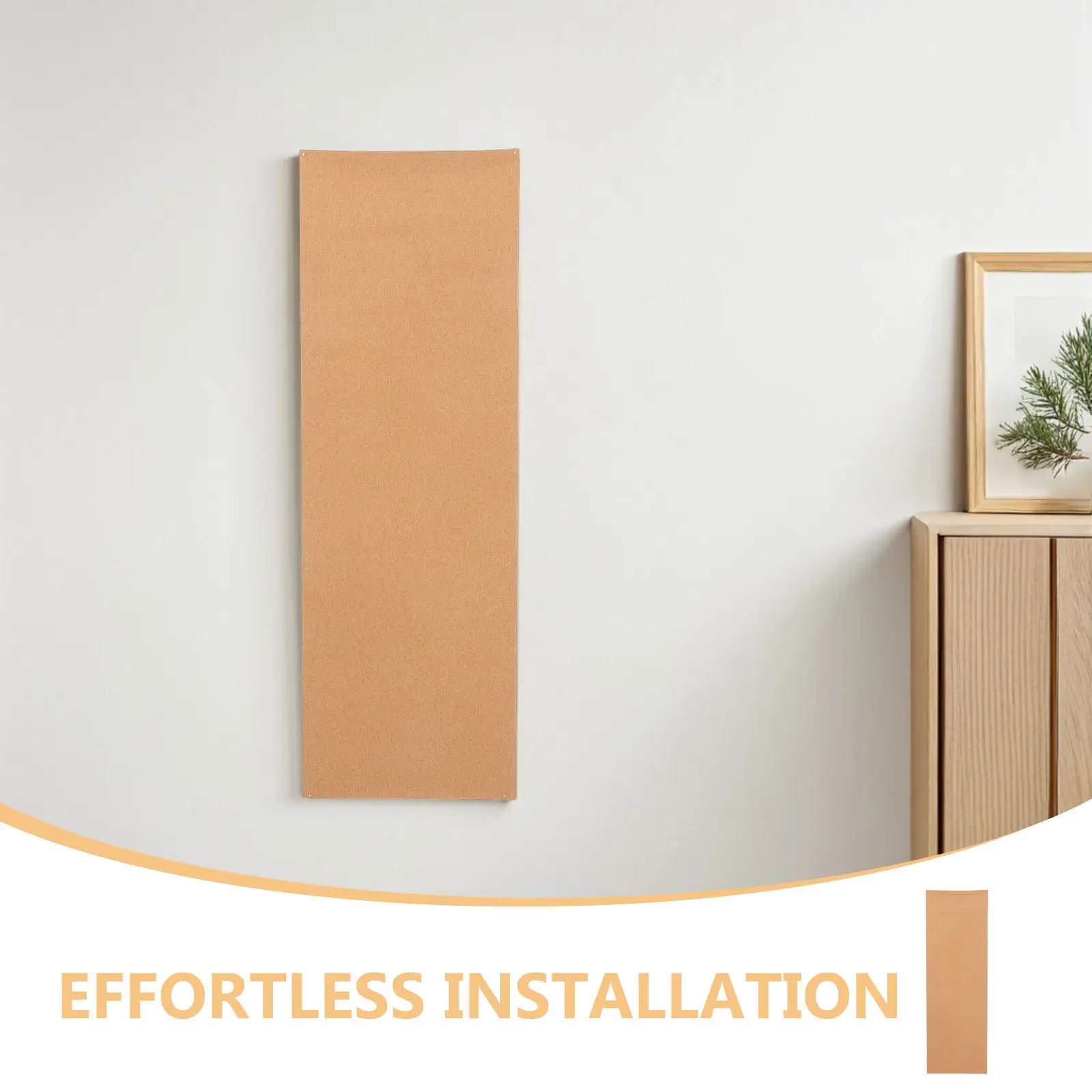 1 Roll Soft Corkboard Self Adhesive Thick Cork Roll 0.12 Inch Bulletin Board Large Wall Display for Office Classroom