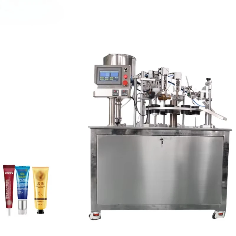 Versatile Semi Automatic Toothpaste Cream Cosmetic Paste Cream Tube Filling Sealing Packaging Machine for Soft Plastic Tube