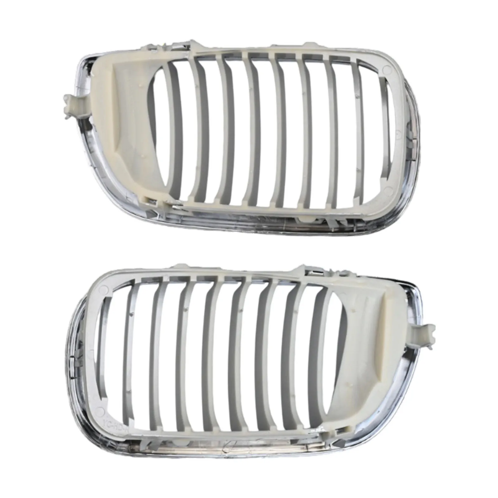 2pcs Chrome Front Kidney Grill Grille For BMW E46 4-Door Touring 2002-2005 For Facelift Racing Grills Car Accessories Interiors