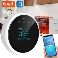 Smart Natural Gas Alarm Sensor CO Carbon Monoxide Poisoning Smoke Gas Monitoring For Fire Security Detector APP Control For Home