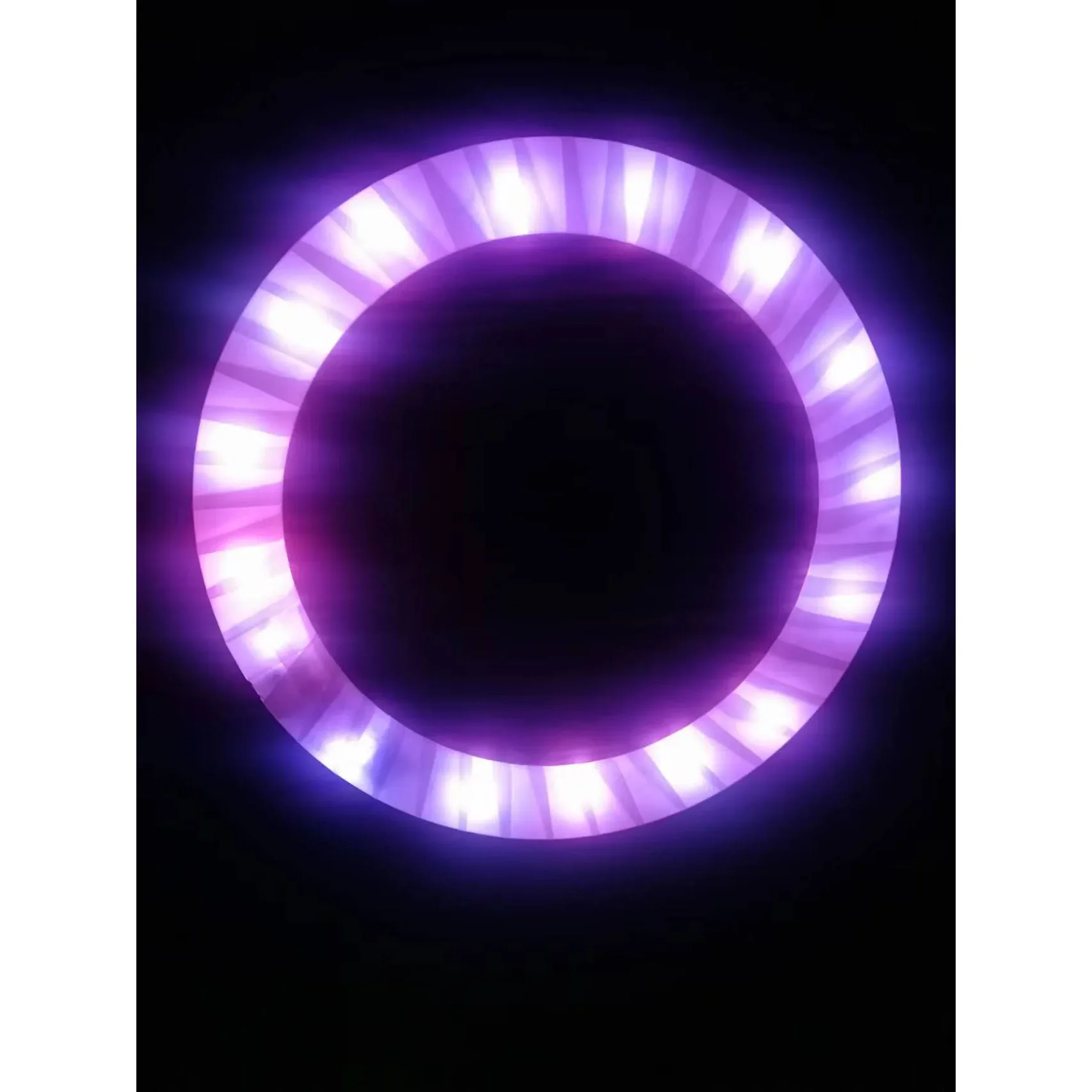 Rechargeable LED Rings Light Up Decoration Juggling Rings Flexible Colors