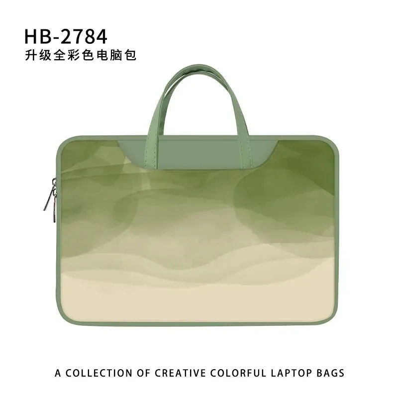 Gradient Dyeing Personalized Computer Bag Handheld Women's for Apple 14 inch for Lenovo 15.6-inch Laptop Tablet Storage