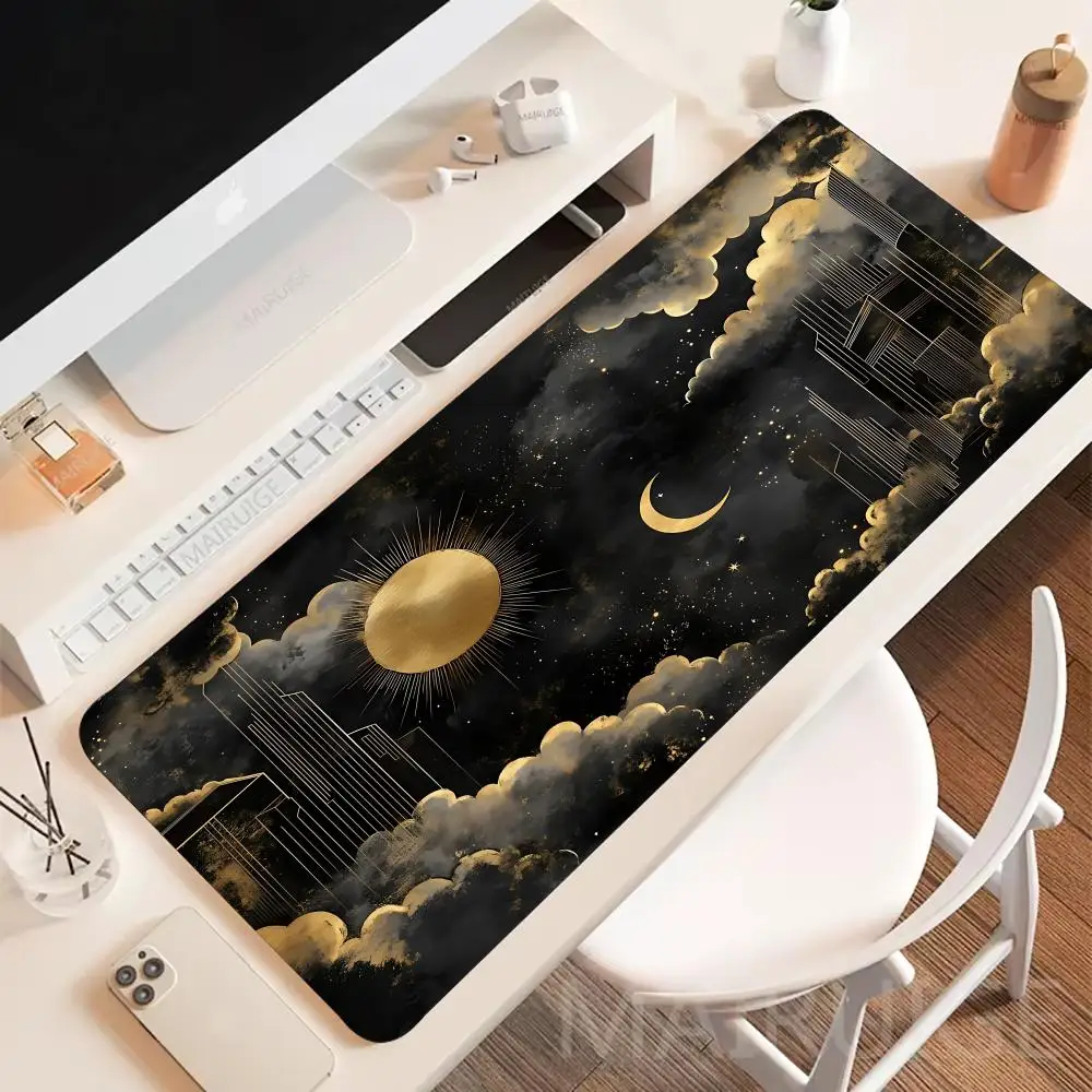 

Dreamy Starry Moon Mouse Pad Large Gaming Mousepads Gamer Keyboard Non-slip Office Accessories Laptop Tablet Mat Mini PC Playmat