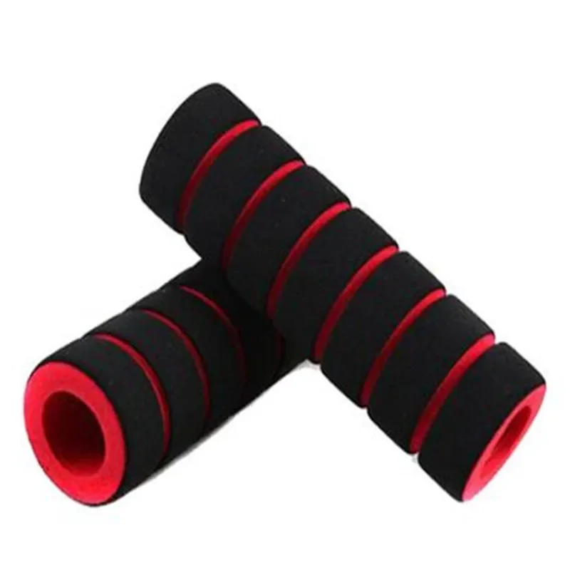 1 Pair Universal Grip Comfort Sponge Foam Handle Bar Motorcycle Dirt Bike E-bike Grip Cover Non-slip Soft Handlebar Bicycle Part