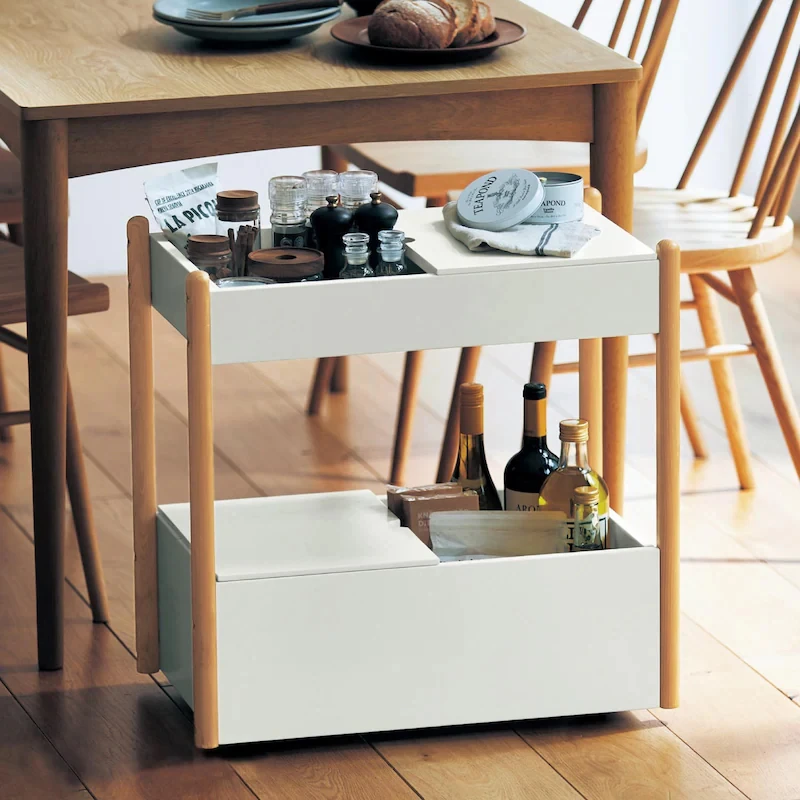 

Entryway Storage Rack, Shelf Organizer, Living Room Floor Storage, Multi-Layer Rolling Cart with Wheels, Home Storage Solution