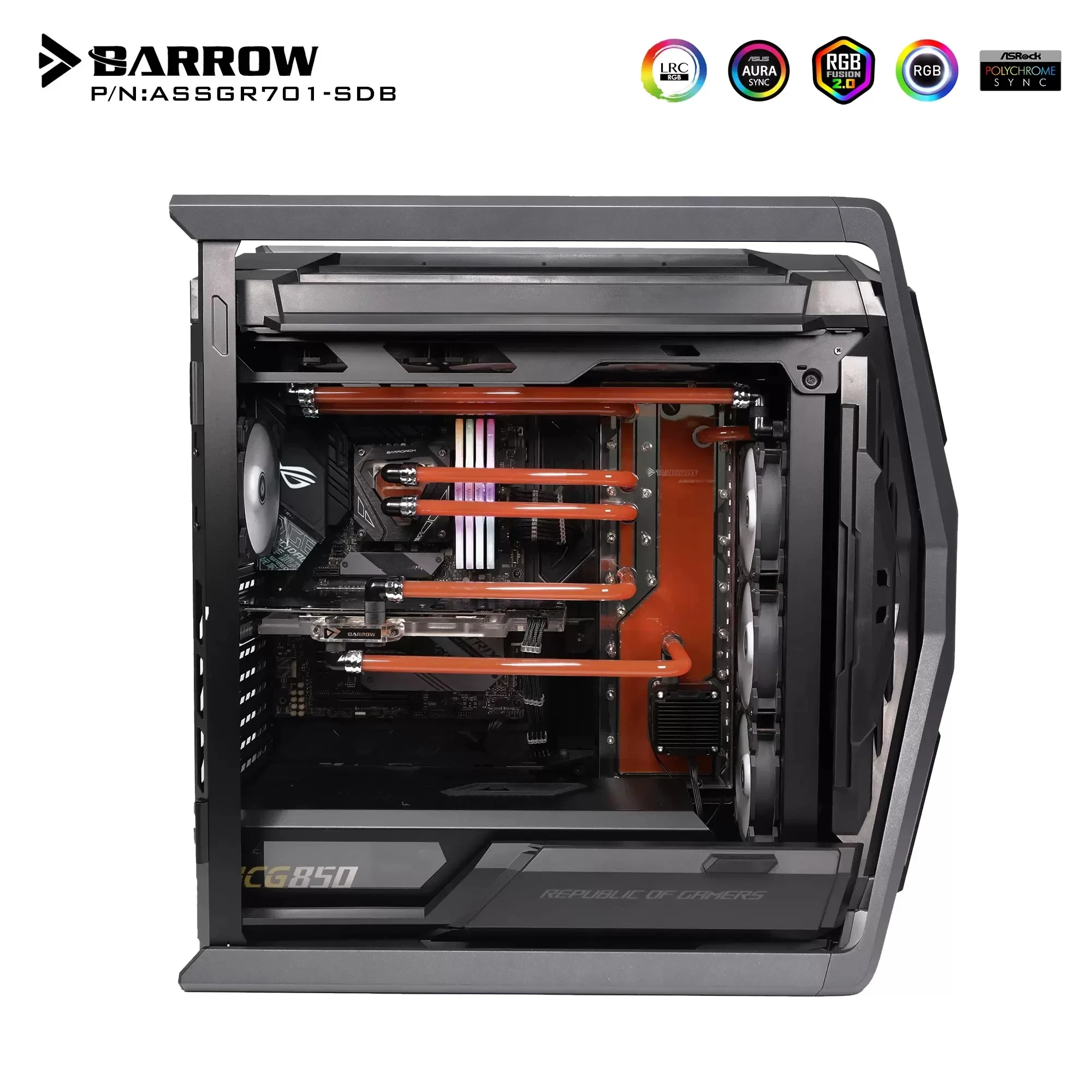 Barrow Waterway Board Reservoir Water Tank For ASUS GR701 Case Water Cooling System Construction