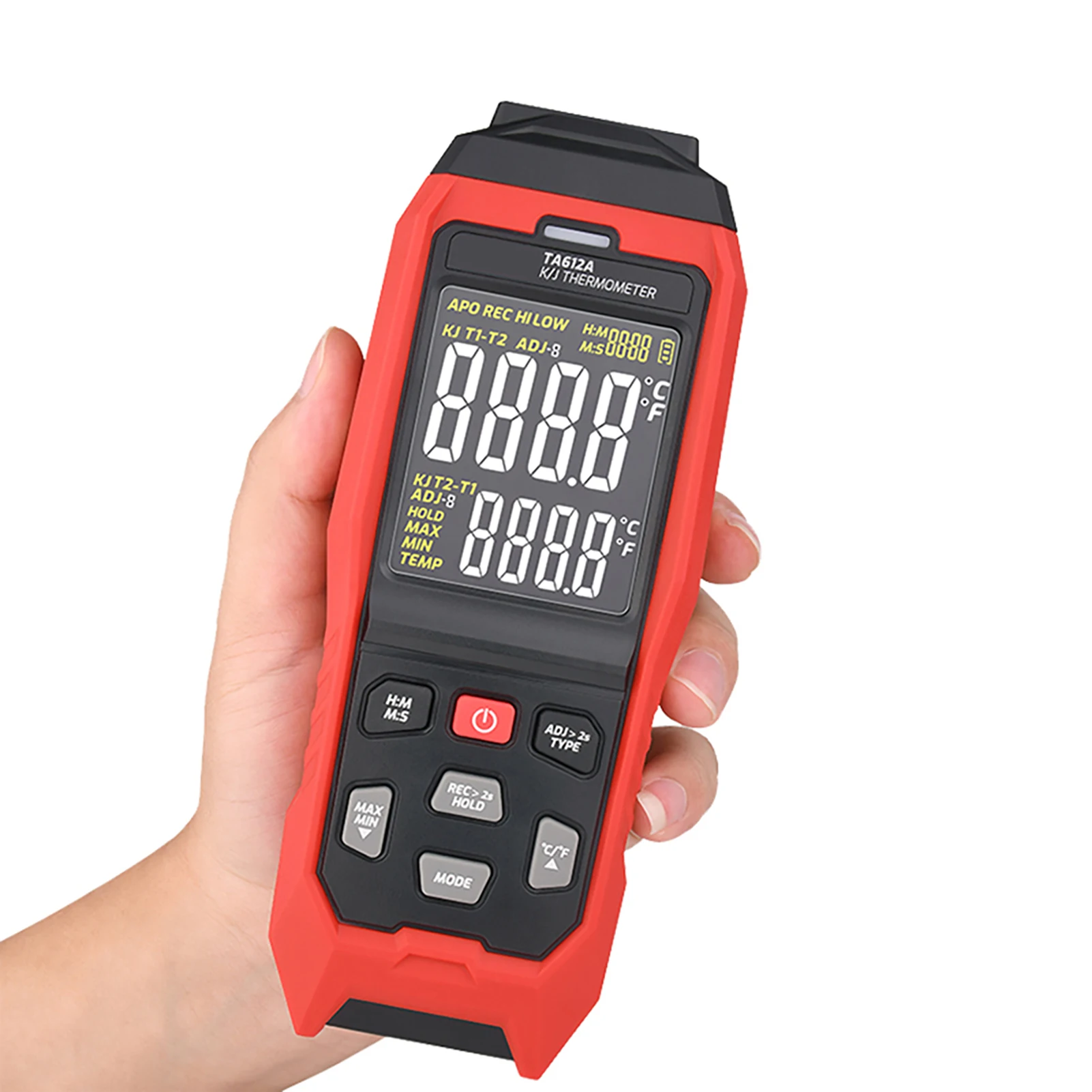 TA612A Thermocouple Temperature Meter with Accuracy of Plus for or Minus 0.2 Percent Plus 0.7 C for Reliable Readings
