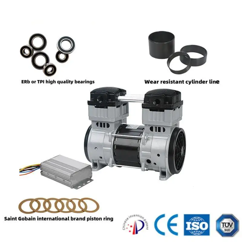 JDpump AP-1500DC 12V 24V ブラシレスガスブースターポンプ、オイルフリー酸素濃縮器エアコンプレッサー空気ポータブル真空ポンプ
